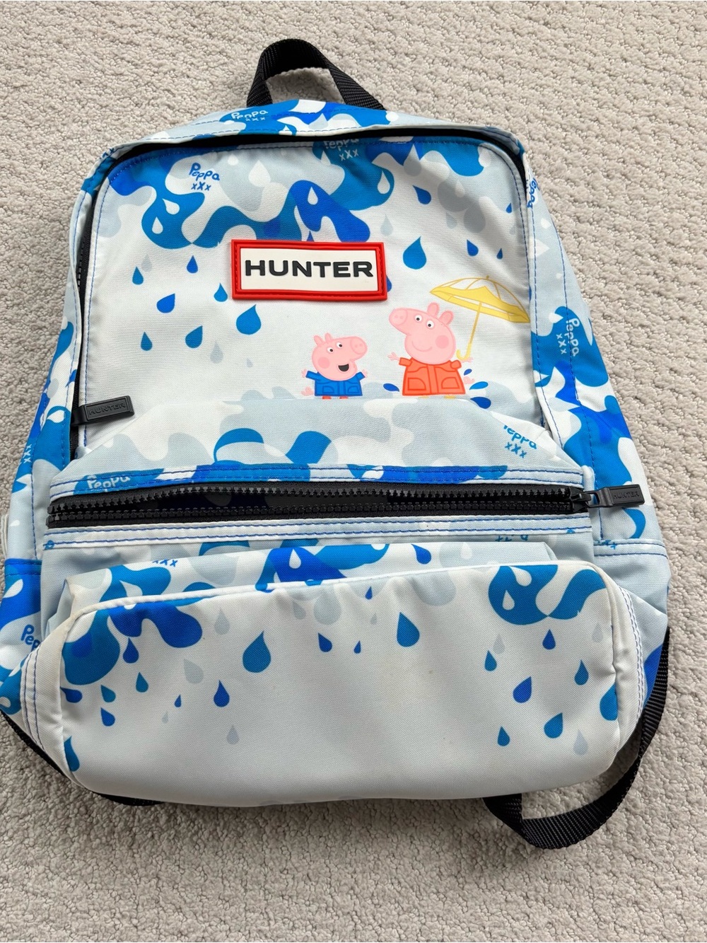 Hunter Kids Blue Raindrop Peppa Pig Backpack
